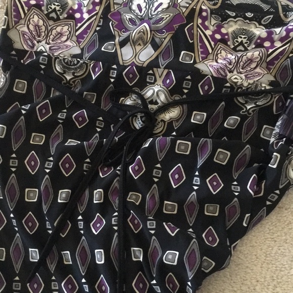 Strapless maxi geometric print - Picture 3 of 3